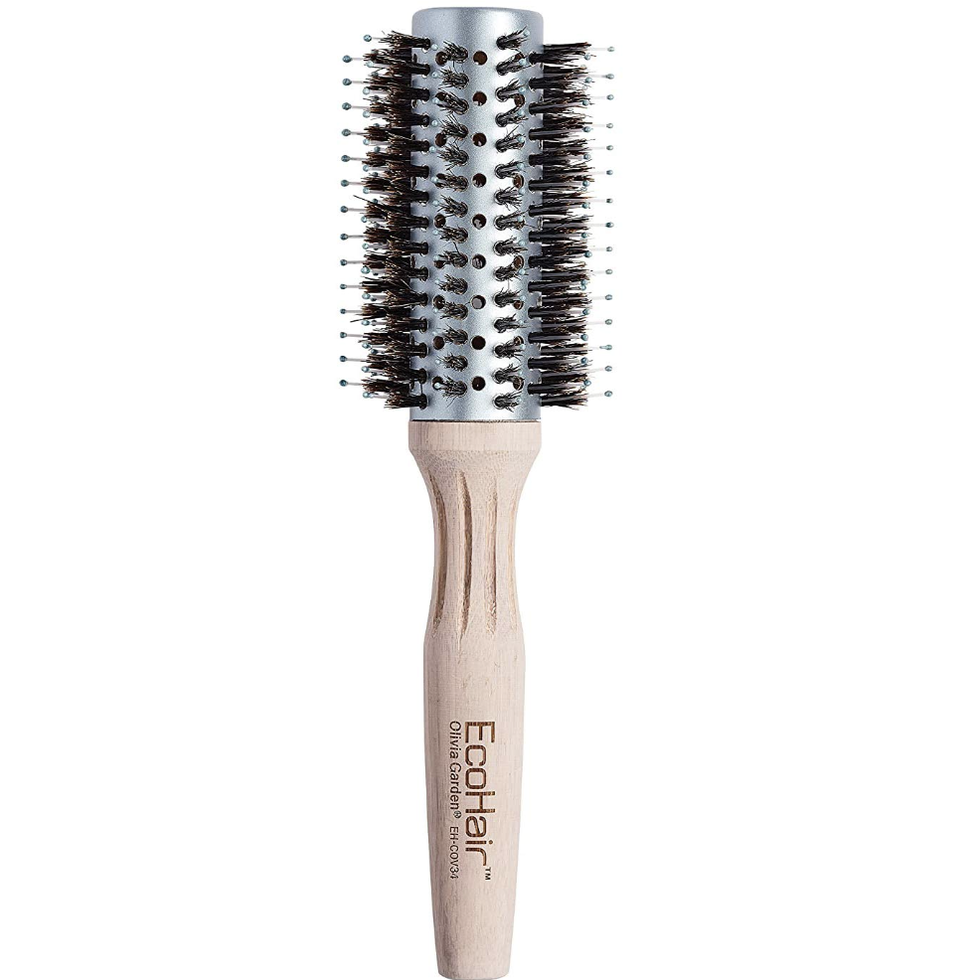 EcoHair Combo Vent Round Bamboo Hair Brush 