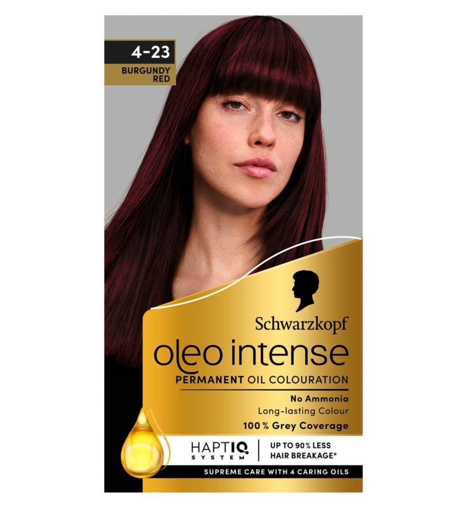 Oleo Intense Permanent Oil Colour 4-23 Burgundy Red Hair Dye