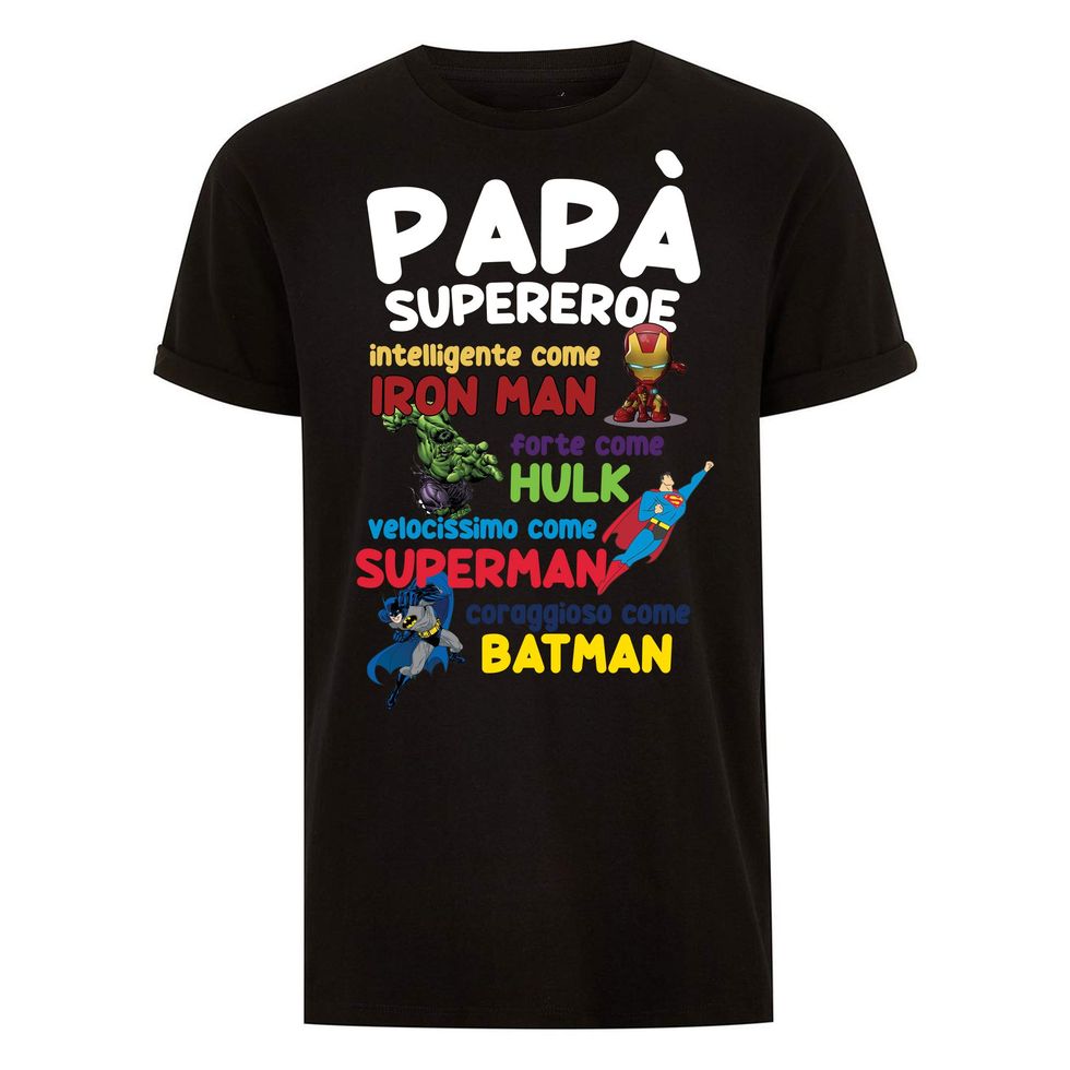 T-Shirt papà Supereroe