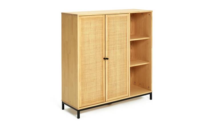 Habitat Elaina wide rattan bookcase