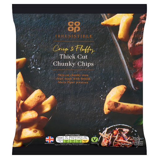 Co-op Irresistible Thick Cut Chunky Chips 750g