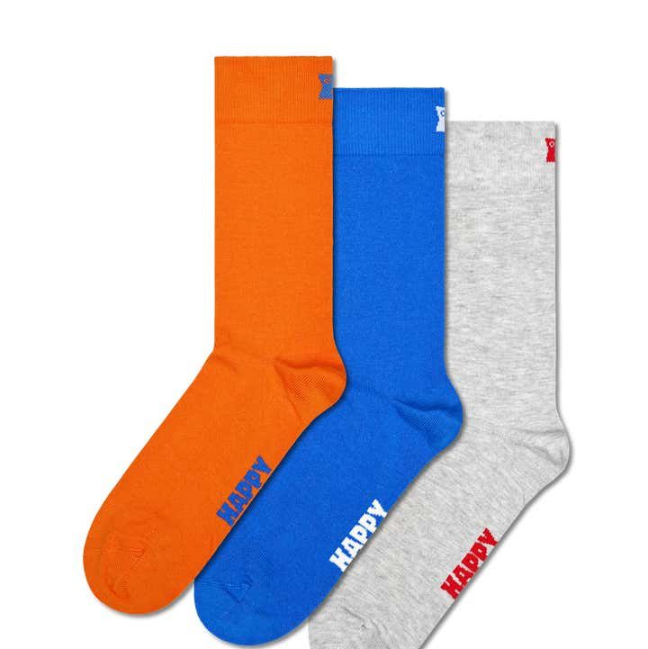 3-Pack Solid Socks