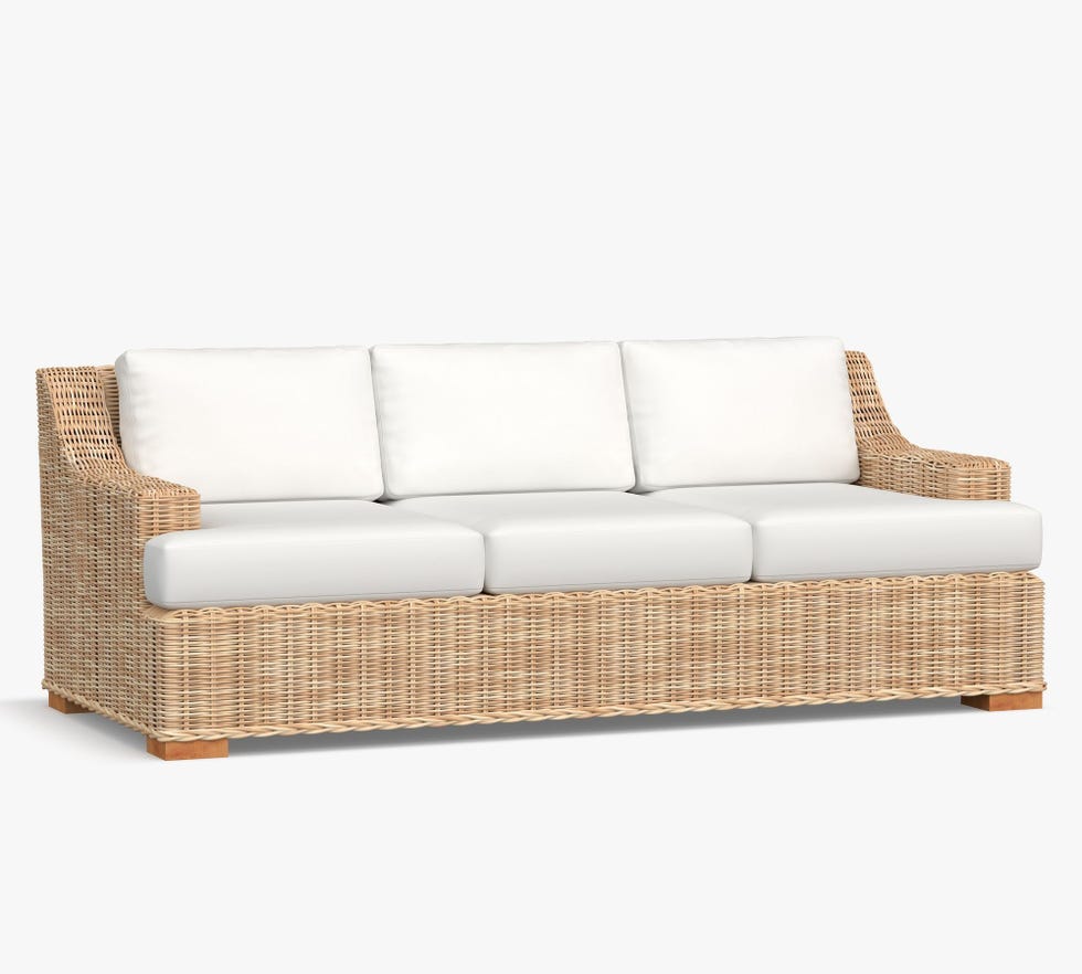 Huntington Wicker Slope Arm Outdoor Sofa