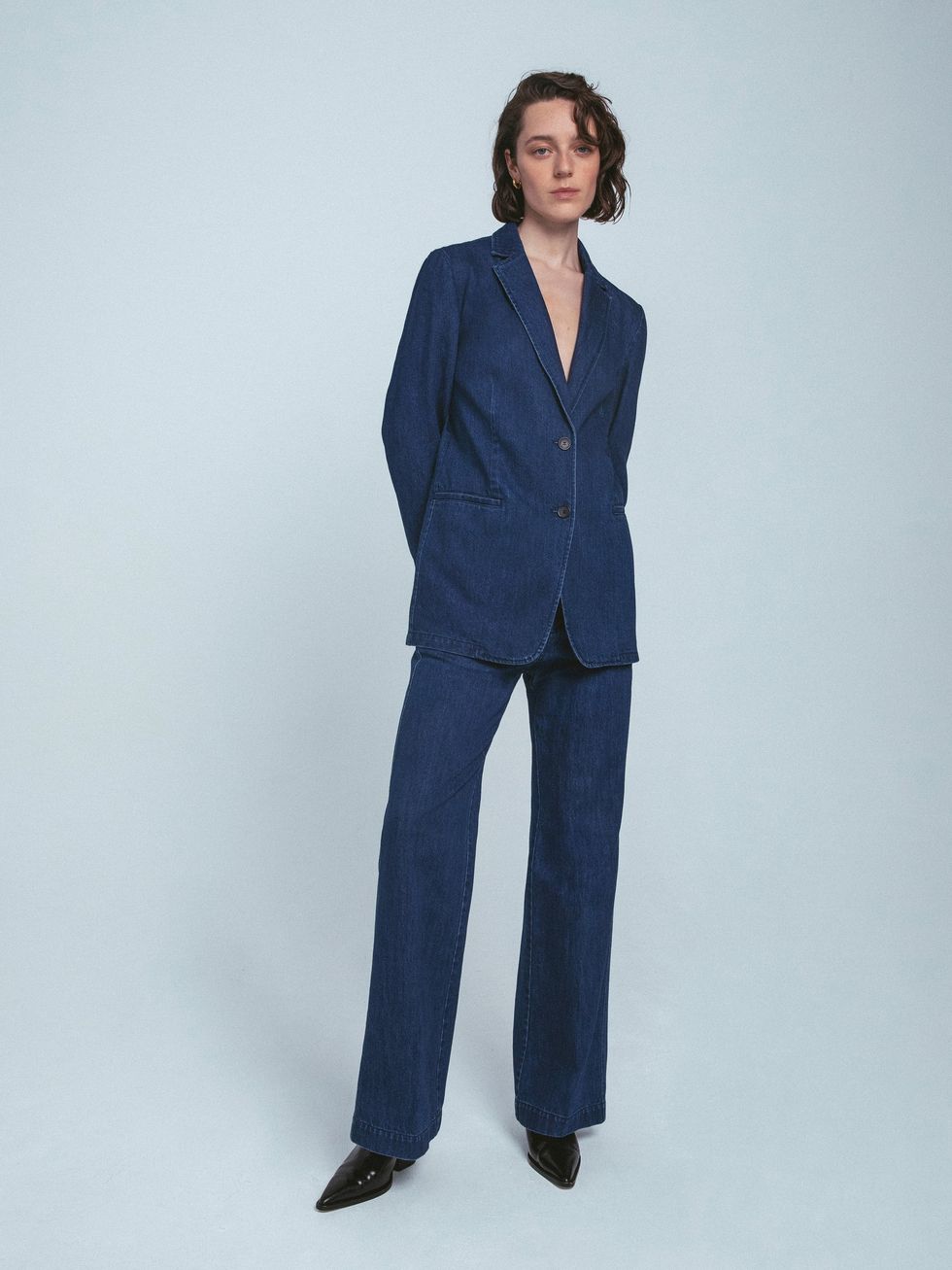 Jigsaw Denim Tailored Trouser Suit