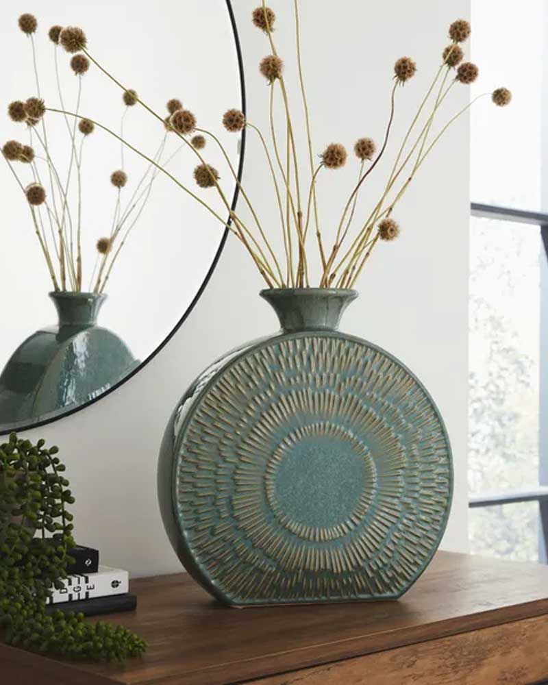 Zen Round Stoneware Vase