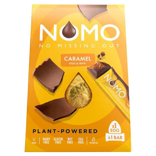 Nomo Vegan & Free From Caramel Egg & Bar