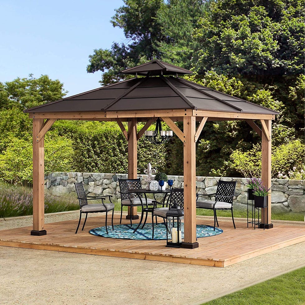 Cedar Framed Wood Gazebo