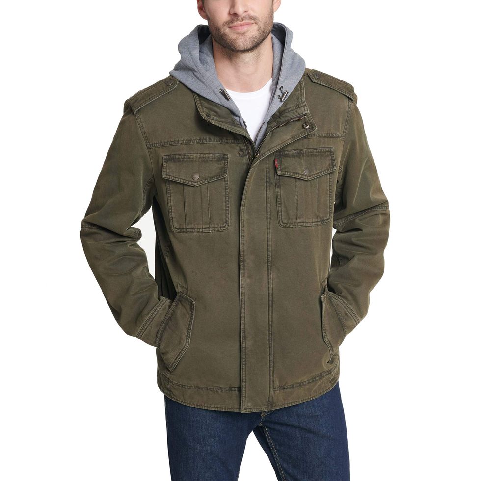 Washed Cotton Military services Jacket 