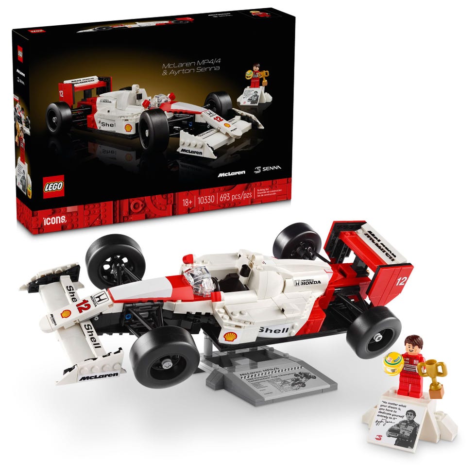 Icons McLaren MP4/4 Building Set With Ayrton Senna Minifigure 