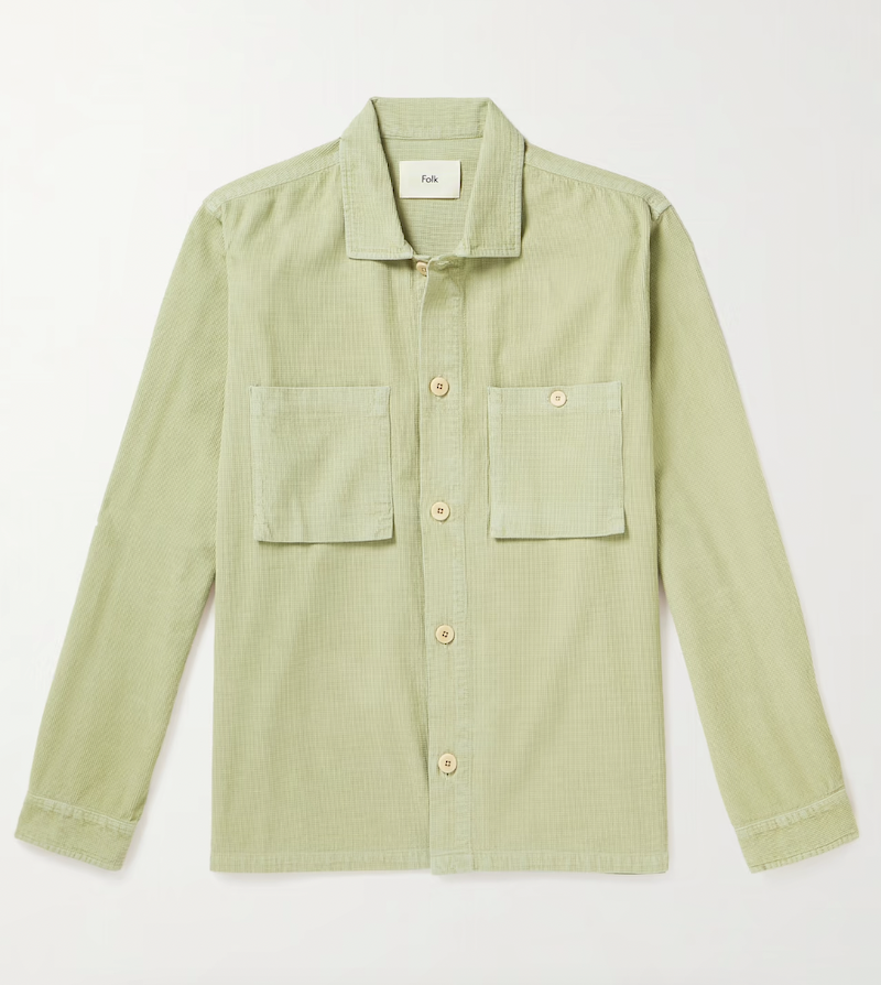 Patch Cotton-Corduroy Shirt Jacket