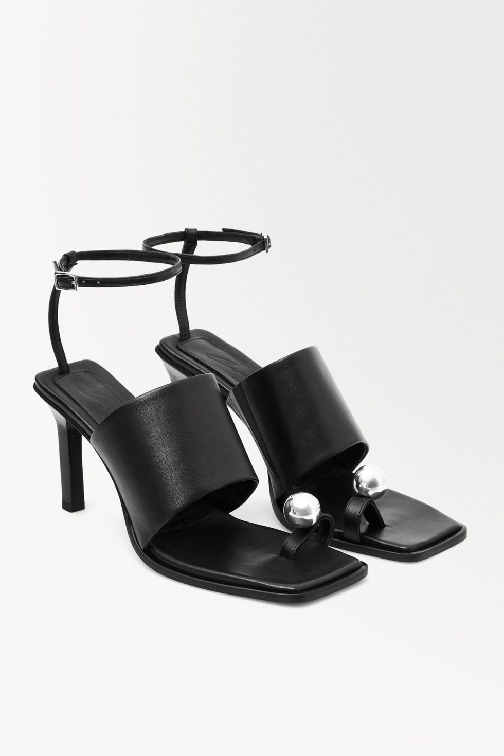 : THE SPHERE HEELED SANDALS