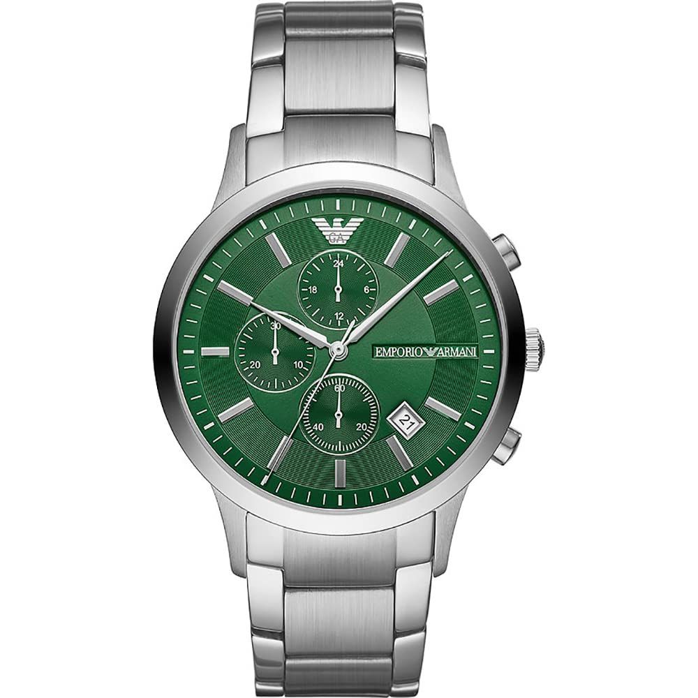 Emporio Armani y su reloj con esfera verde m s elegante rebajado