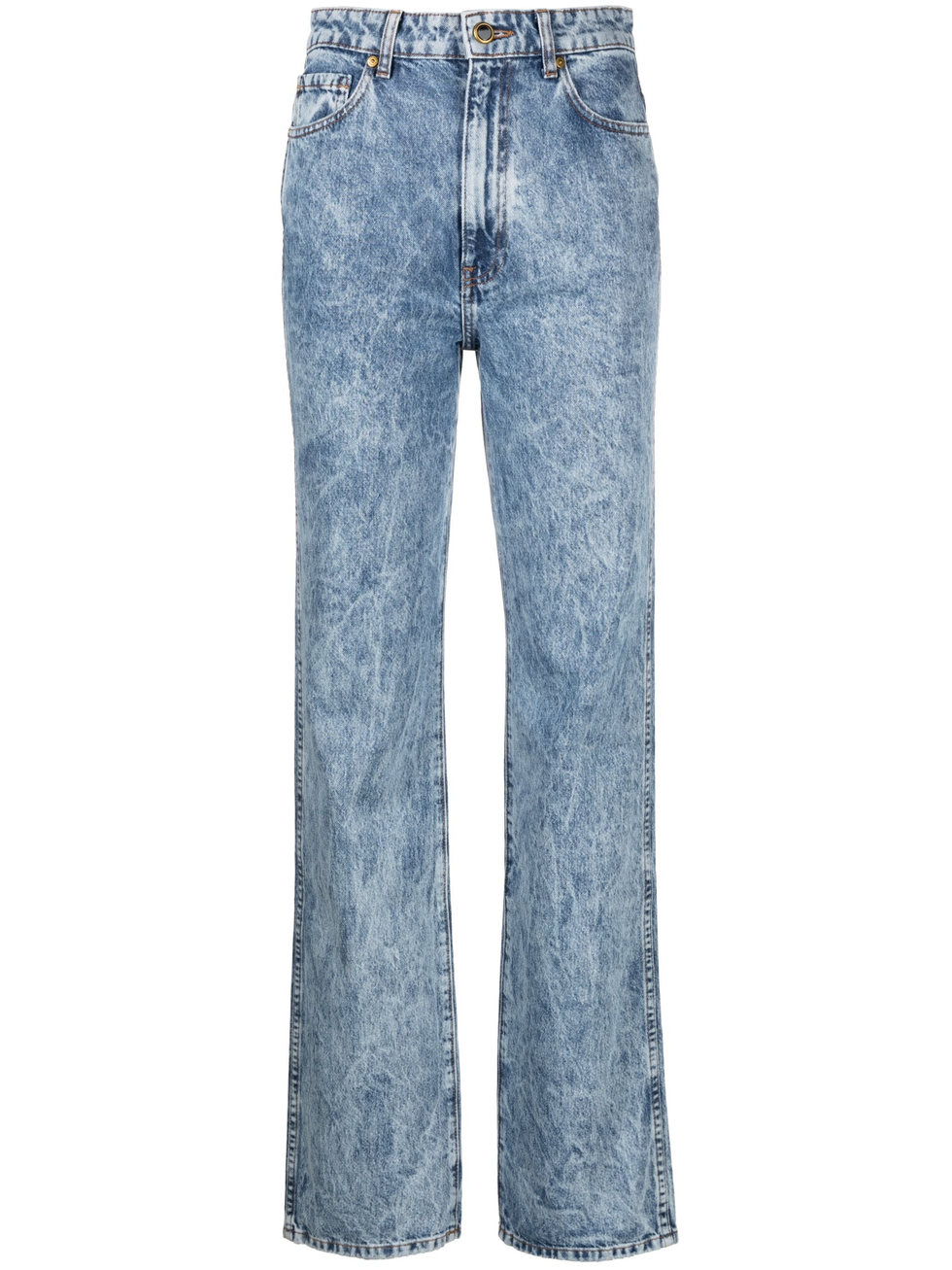 Bleached Denim Jeans - Women - Ready-to-Wear