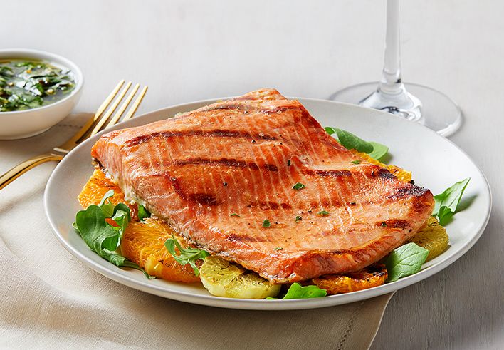 Grilled Citrus and Herb Salmon