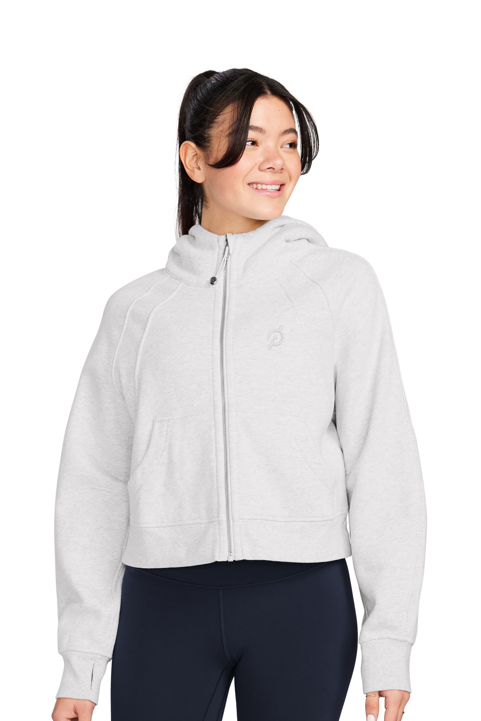 Lululemon Lululemon Scuba Hoodie Womens 2 Gray Full Zip Up Jacket Sparkly  Sweatshirt Gym ^