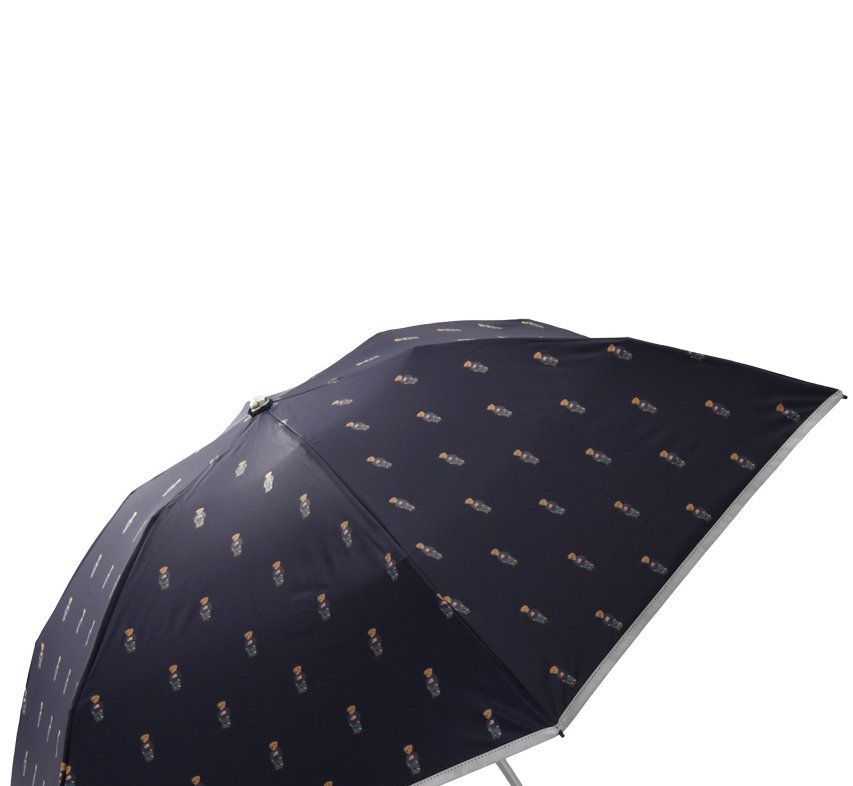 晴雨兼用 ベアプリントショート雨傘