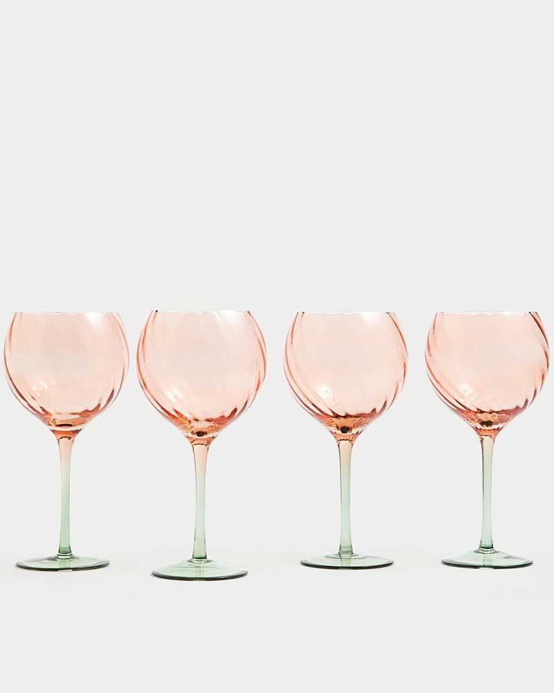 Set of 4 Two Tone Gin Glasses