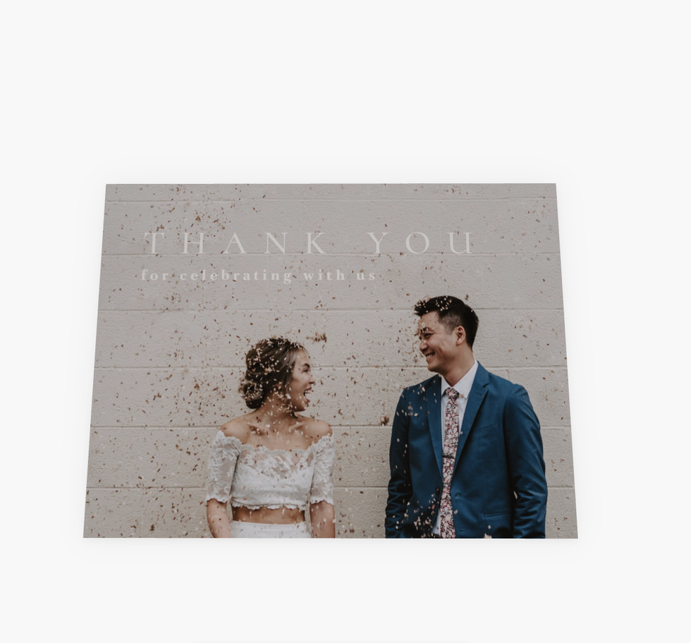 Full Photo Thank You Card