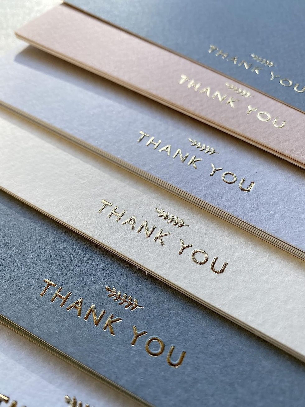 Thank You Cards With Foil Stickers