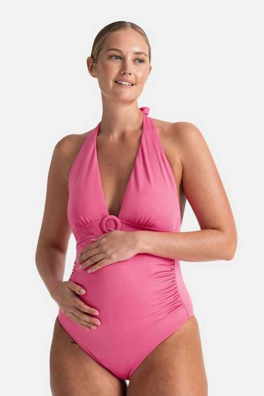 Dorina Maternity Mid Pink Halter Swimsuit
