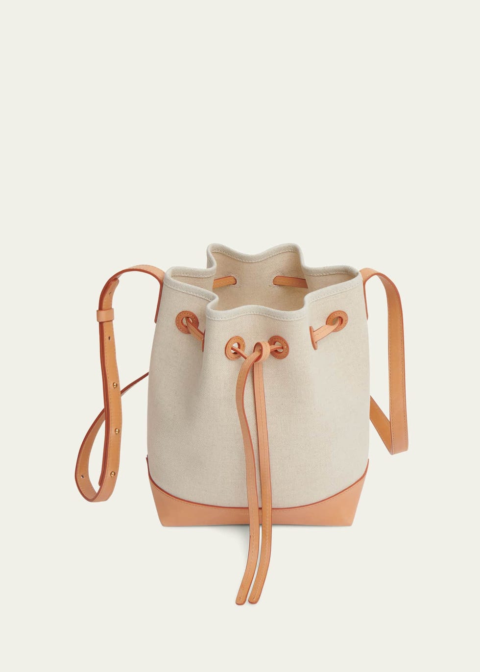 Mini Drawstring Canvas Bucket Bag