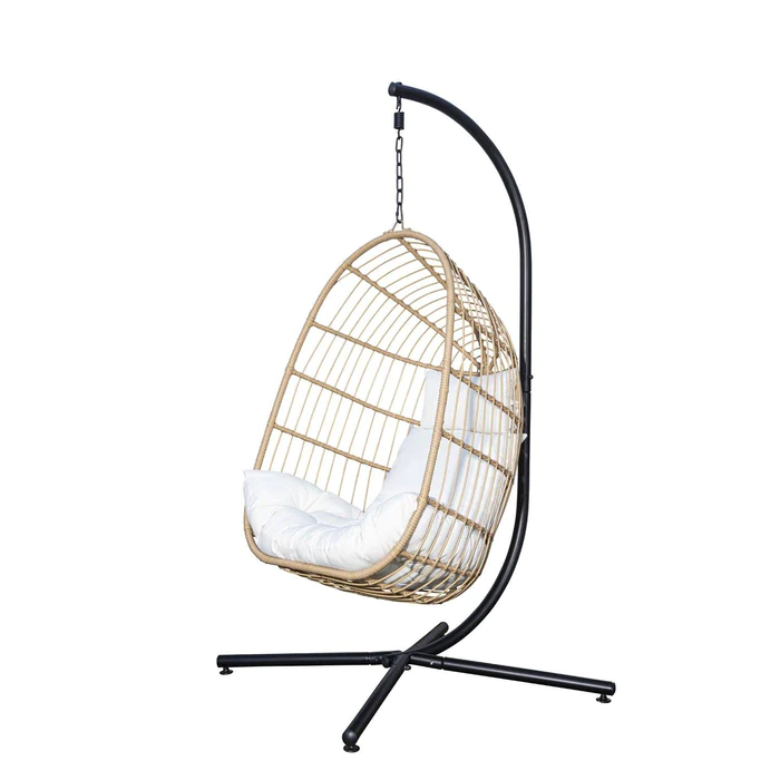 Wick Rattan Garden Hanging Egg Chair