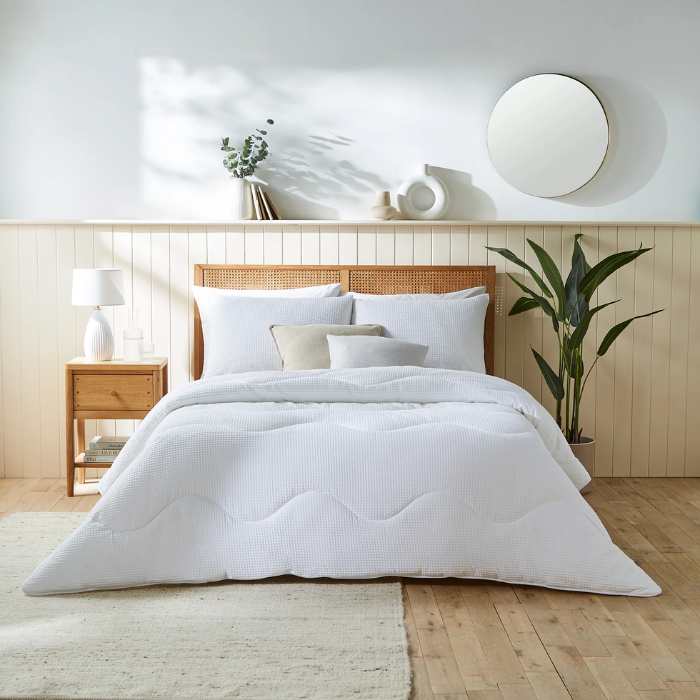 Night Owl Natural Cotton Waffle Coverless Comforter Night Owl Natural Cotton Waffle Coverless Comforter