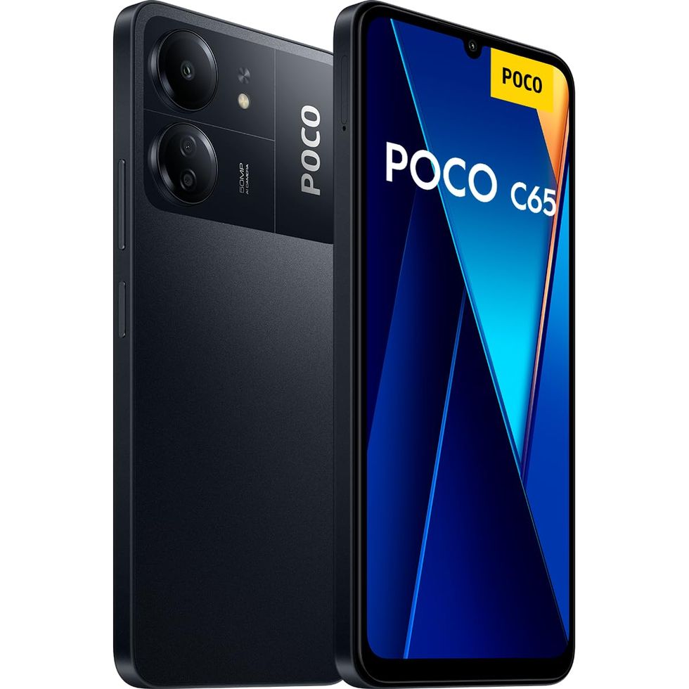 Xiaomi Poco C65 - 8+256GB, Pantalla de 6.74” 90Hz HD+, MediaTek Helio G85, Triple cámara 50MP+2MP+QVGA, 5000mAh, NFC, Negro (Versión ES)