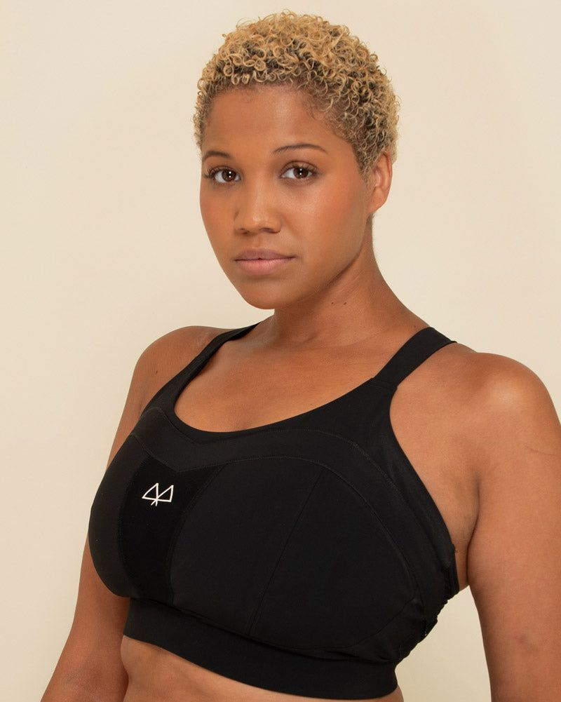  LANREN Women Black Sports Bra Sexy Girl Yoga Tank Crop