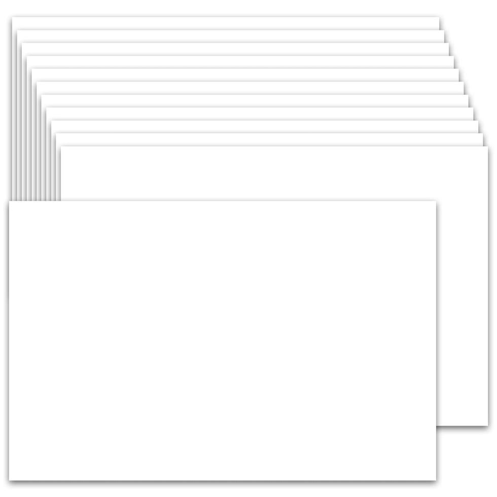 100 tarjetas blancas A6