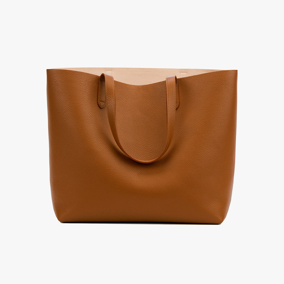 Classic Structured Leather Tote