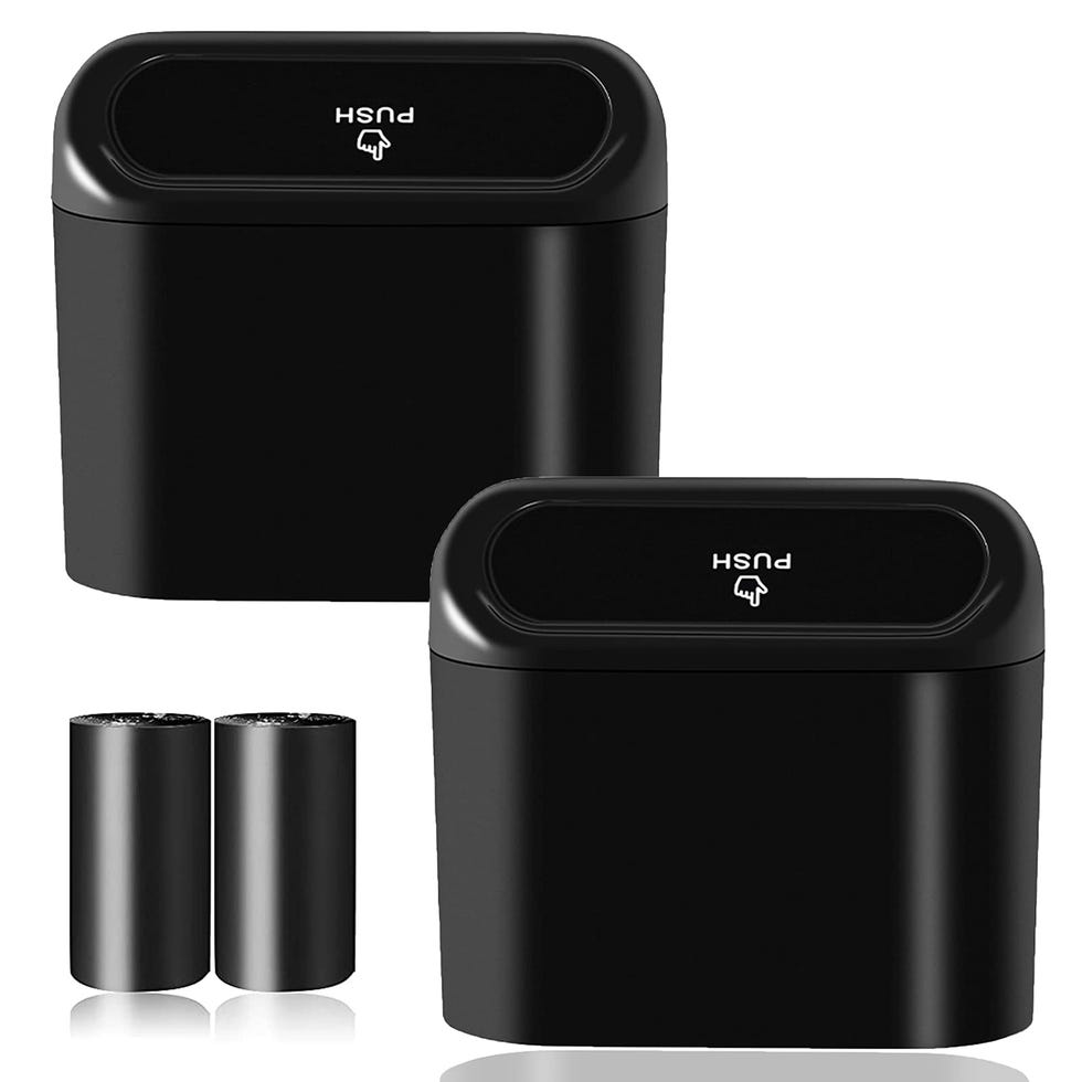 Car Trash Can Bin with Lid (2-Pack)