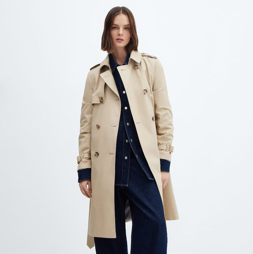 Classic Trench Coat with Belt