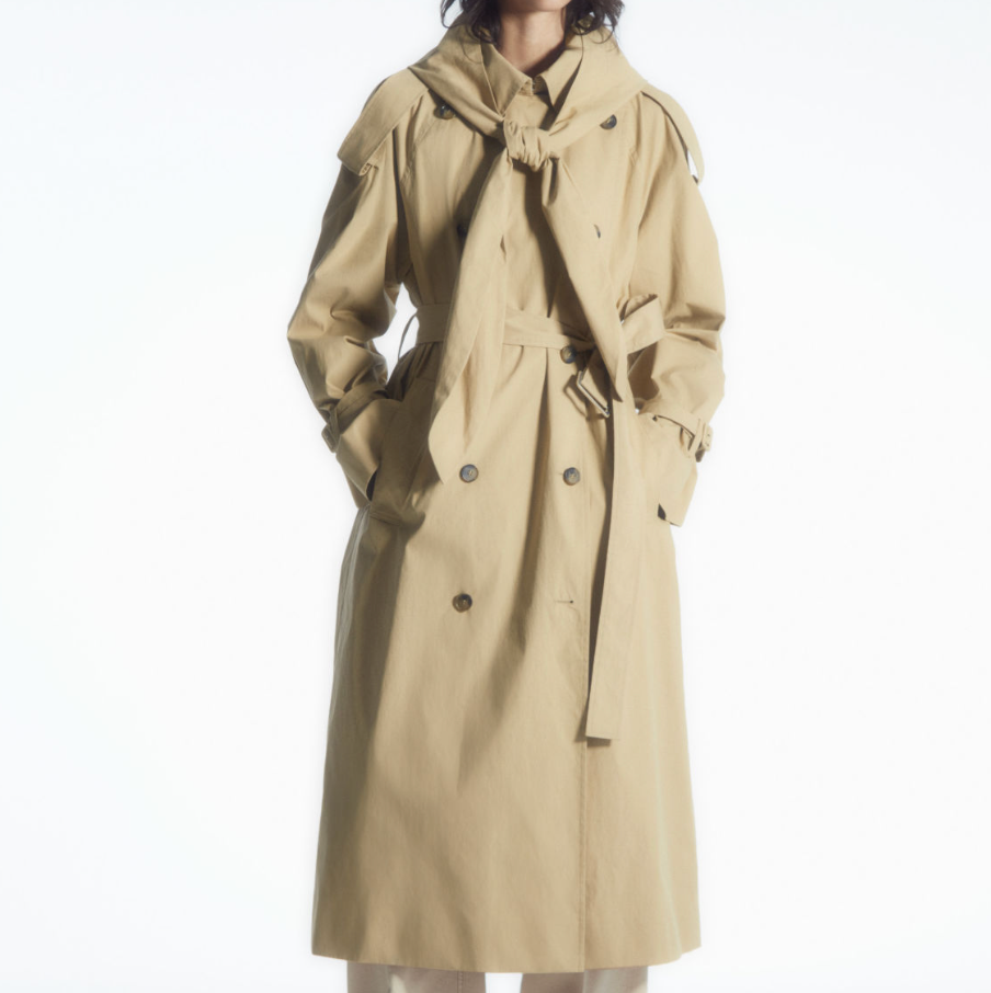 Hooded Trench Coat 