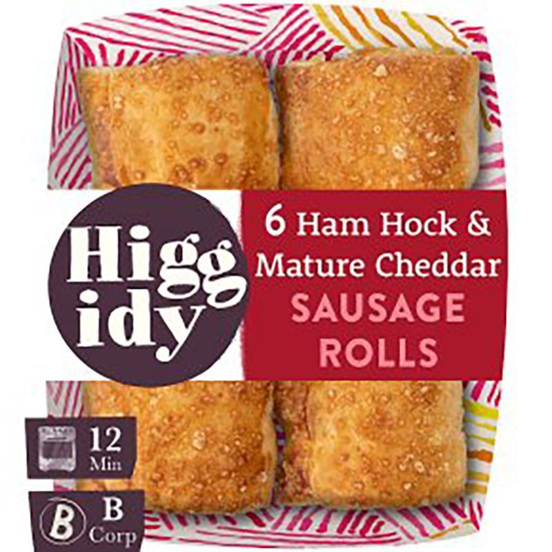 Higgidy Ham Hock & Cheddar Sausage Rolls160g
