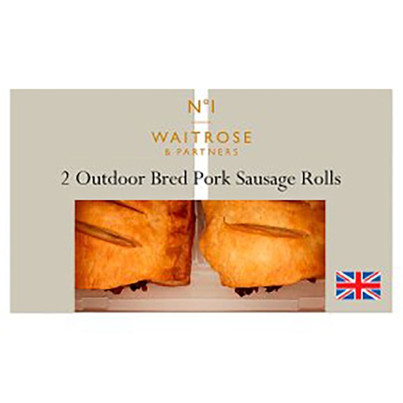Waitrose No.1 2 Outdoor Bred Pork Sausage Rolls