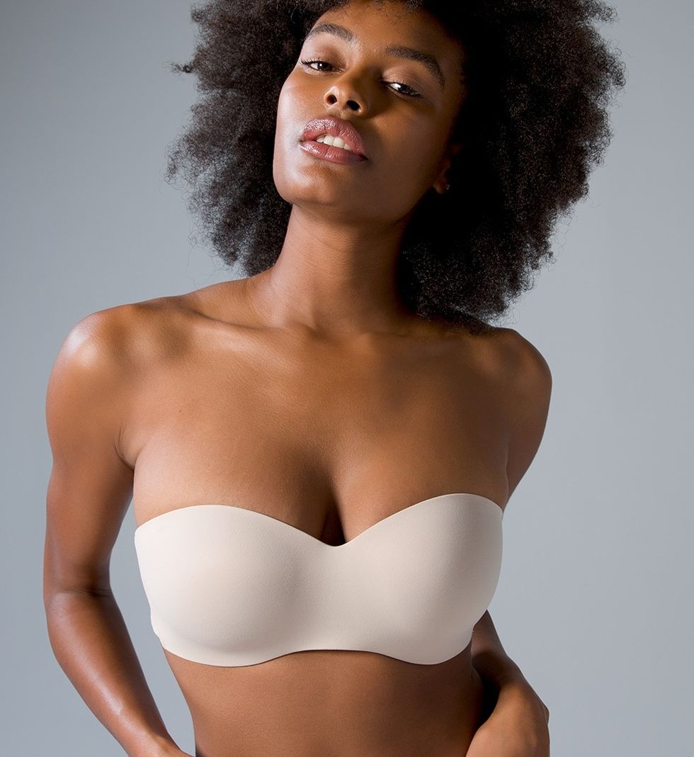 Strapless Bandeau Tube Bra For Women, Removable Padded Top