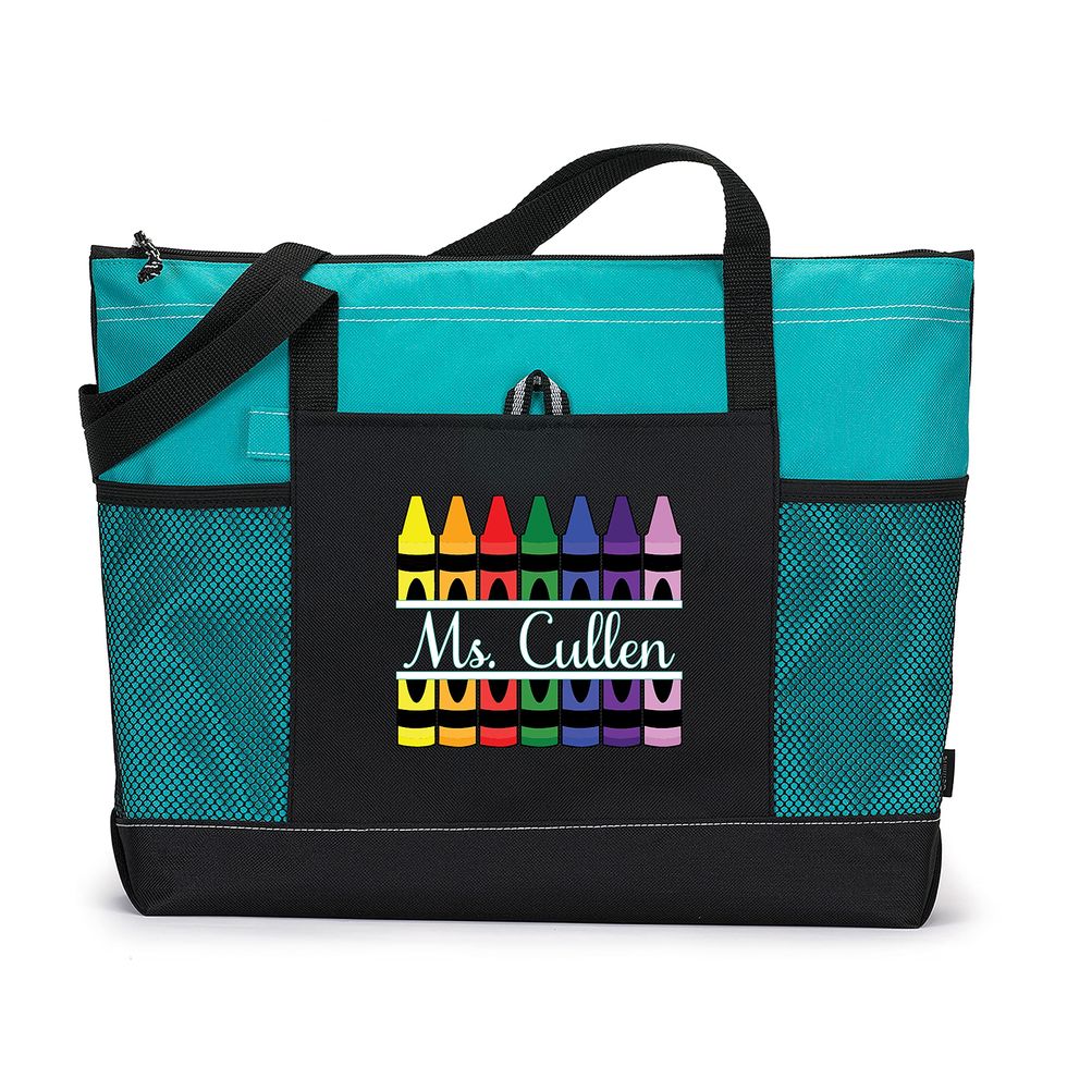 Personalized Zippered Tote