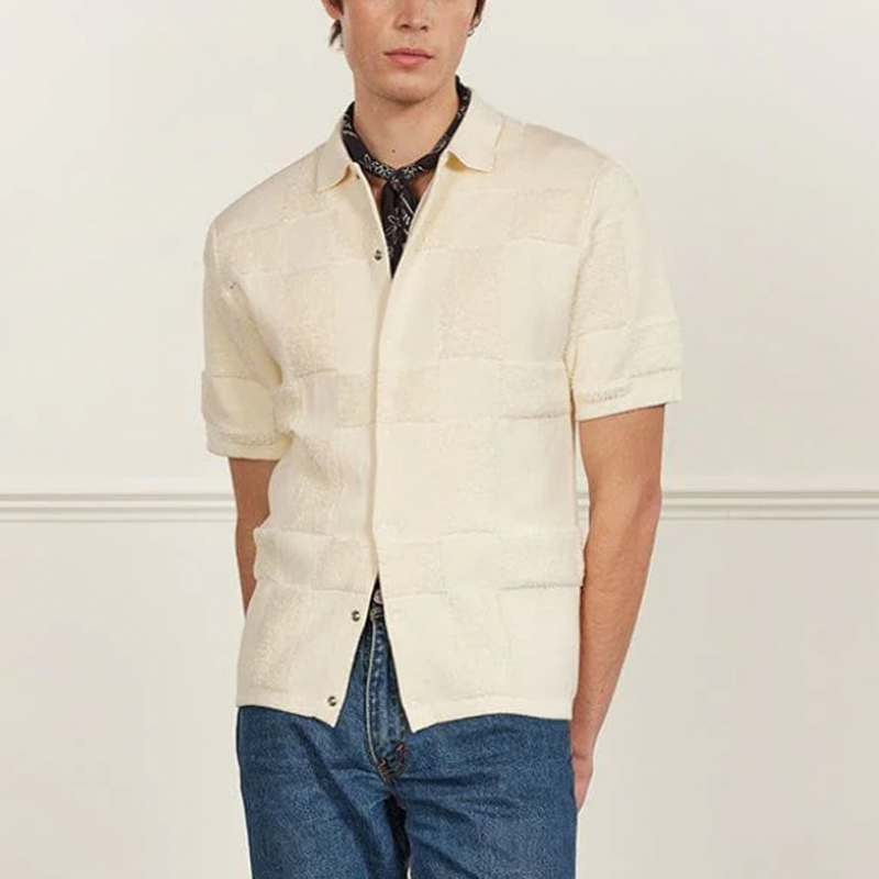 Bingo Intarsia Knitted Shirt