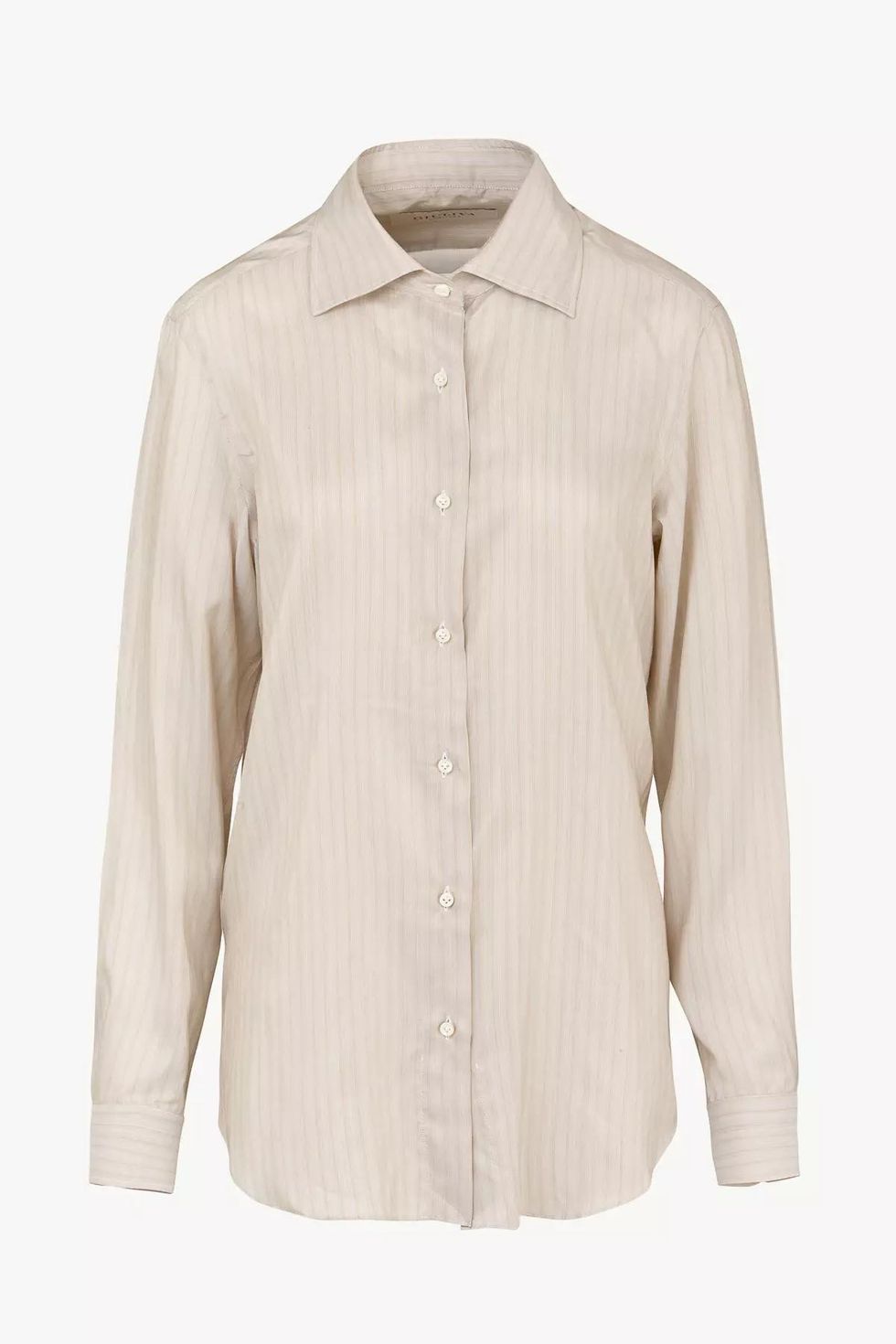 : Husband Shirt in Striped Silk