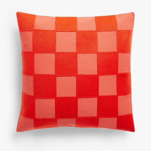 Checkerboard Cushion, Lava