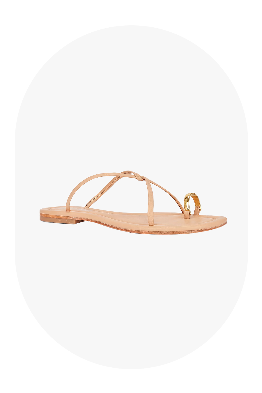 Jeffrey Campbell gold-tone toe loop sandals