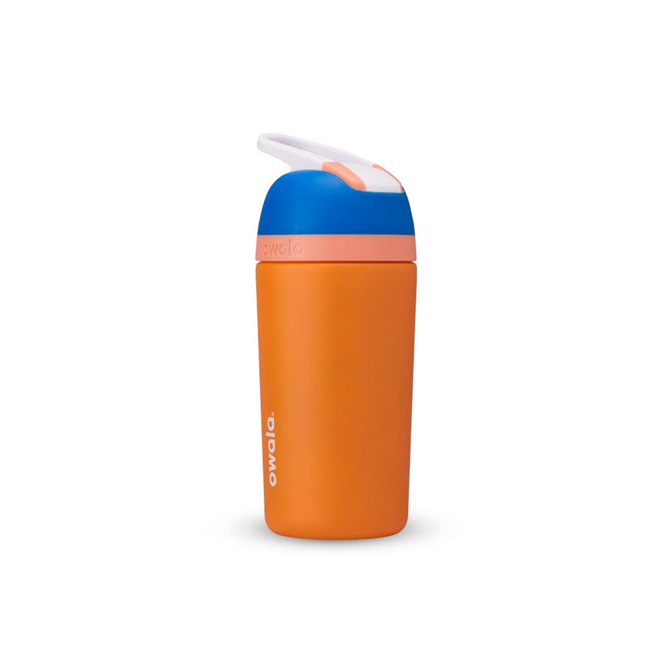 Kids Flip Insulated Stainless-Steel Water Bottle with Straw and Locking Lid