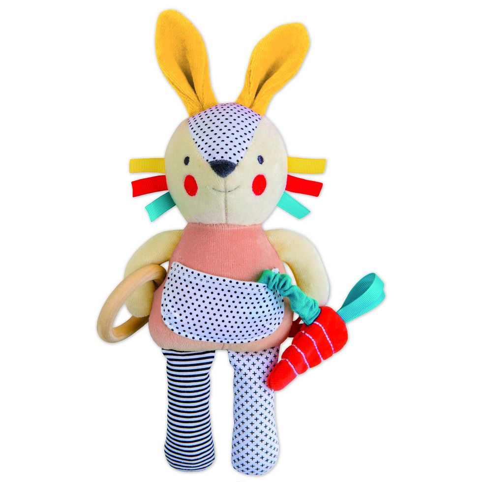Petit Collage Organic Busy Bunny Activity Toy