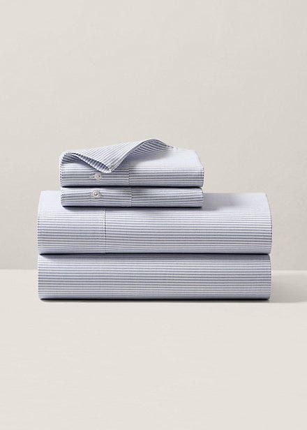 Organic Cotton Oxford Stripe Sheeting
