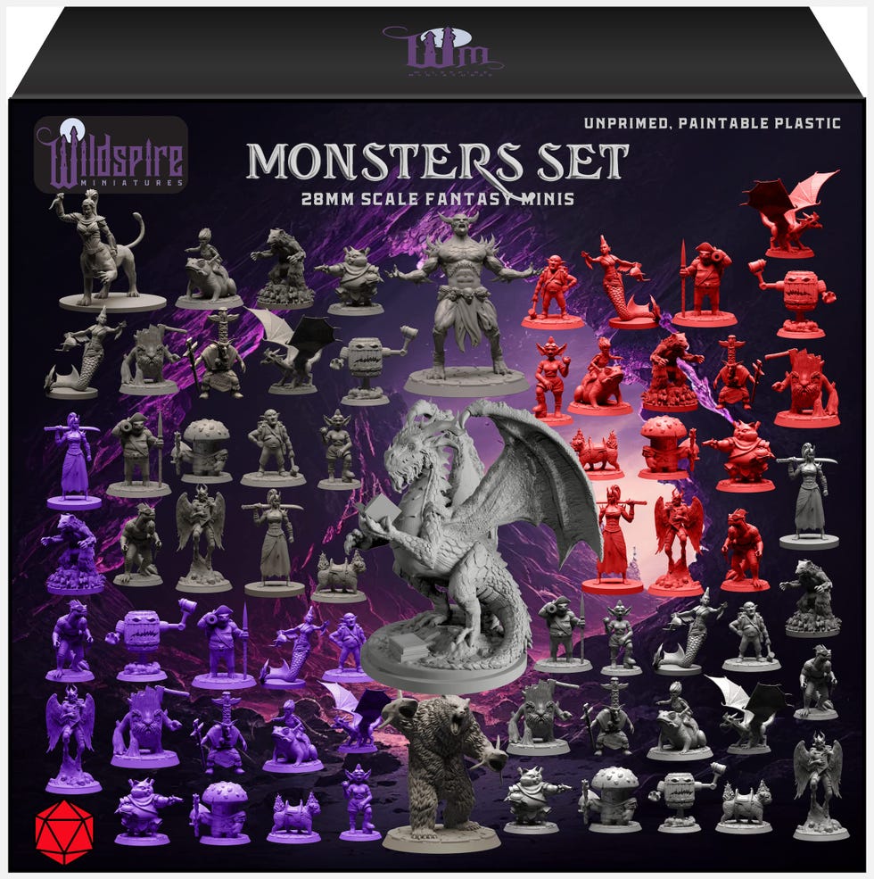 Ensemble de monstres miniatures Wildspire Fantasy