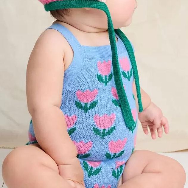 Baby Sweater Knit Bubble Romper
