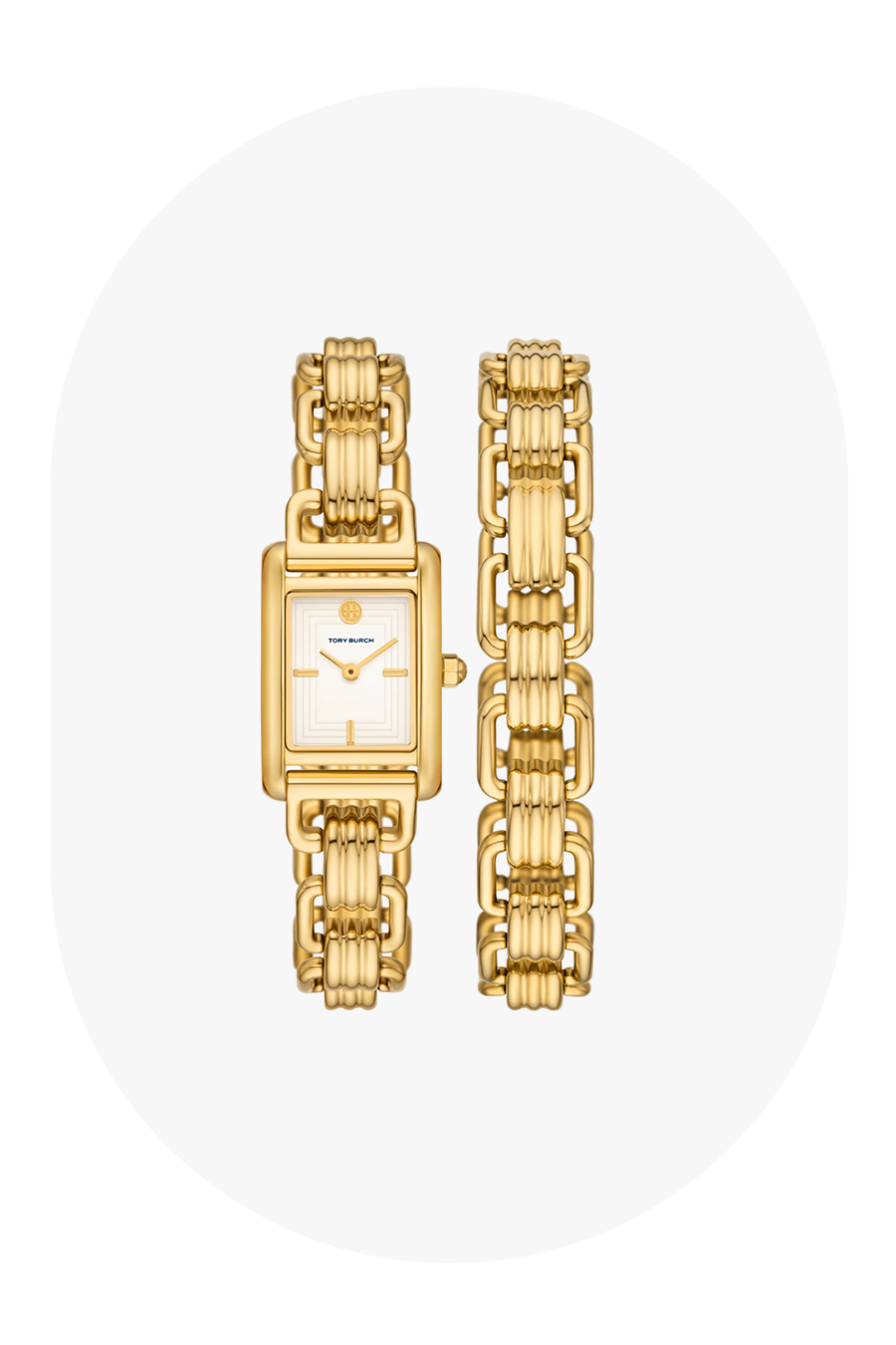Gold-tone stainless steel watch bracelet