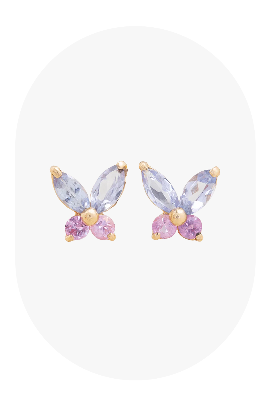 Pastel Butterfly Studs