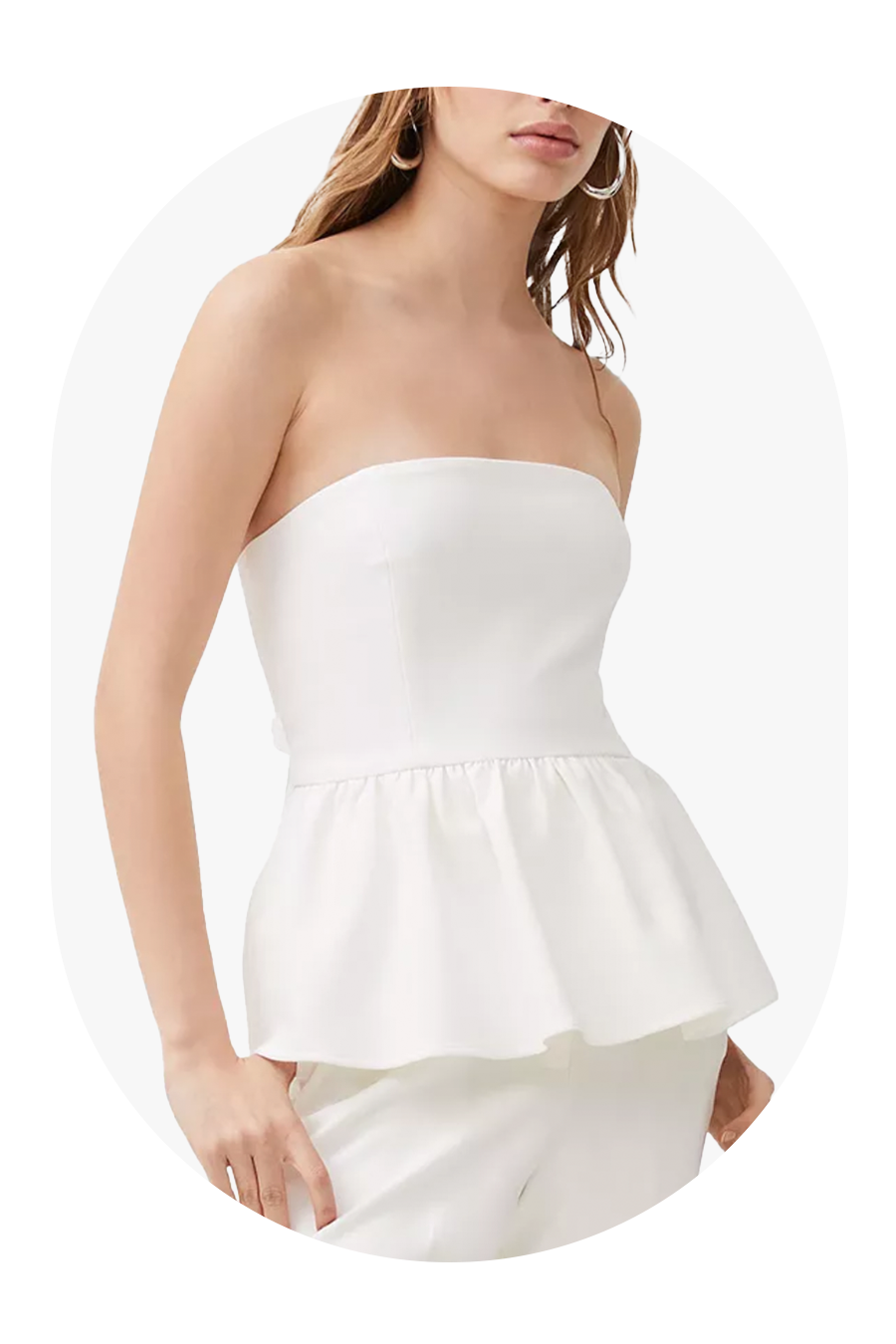French Connection strapless top